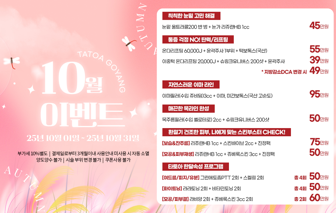 타토아 10월 이벤트